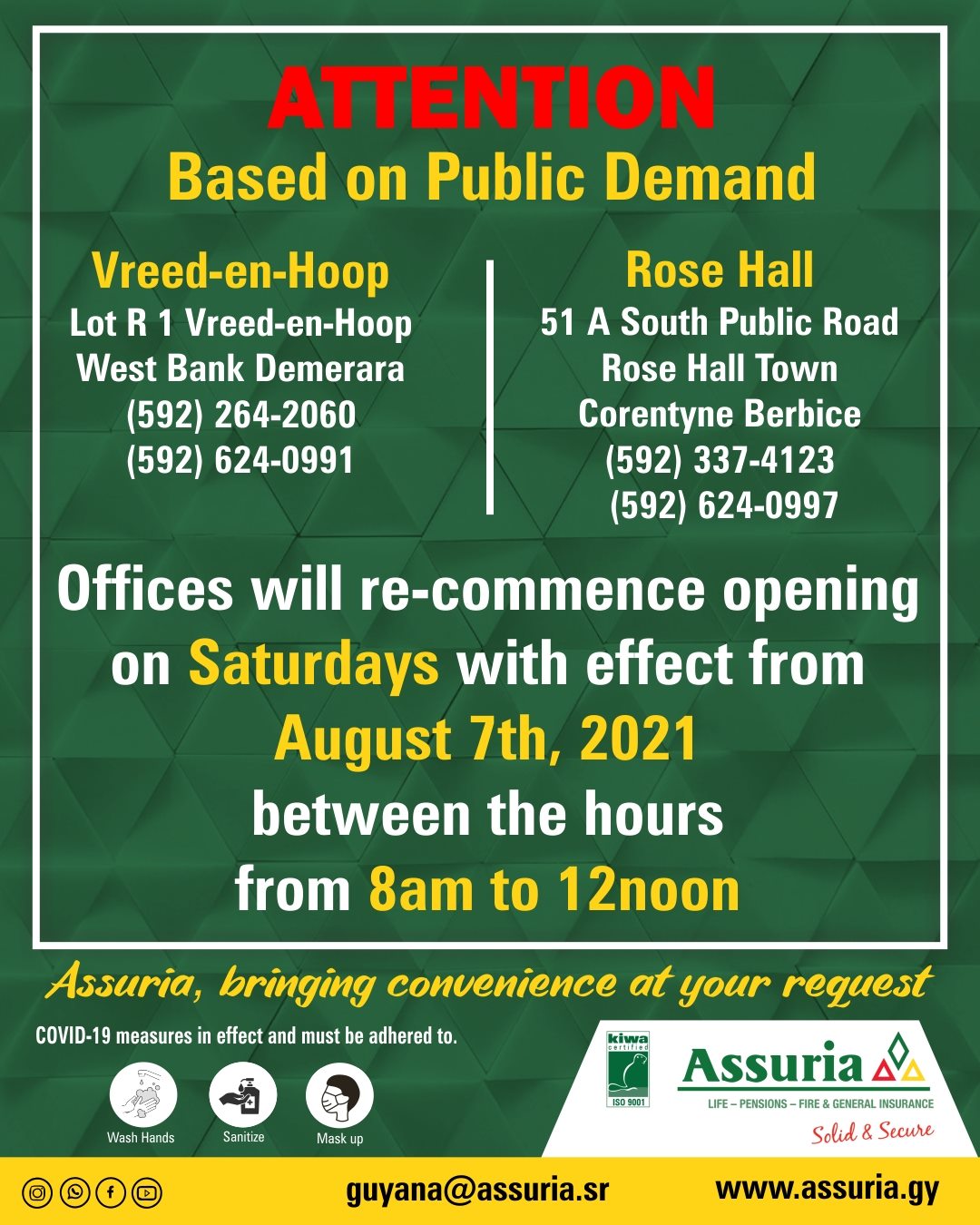 What's new at Assuria?